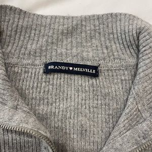 Brandy Melville half zip sweater